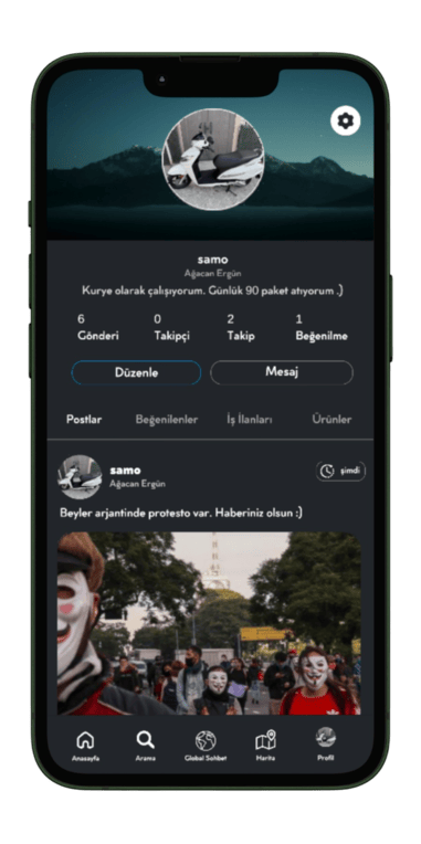 Kurye Portal Uygulama Görseli